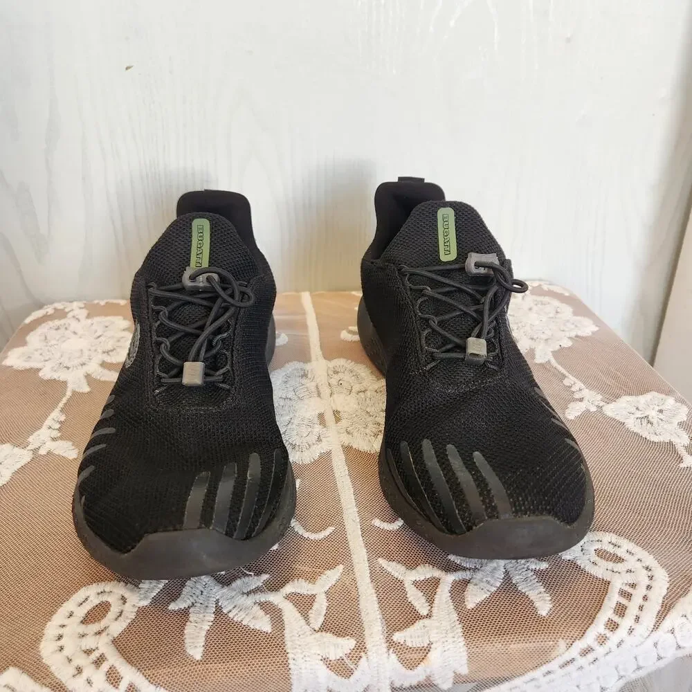 Bugatti Men's 9.5 Black Fashion Sneakers Style 345870606900 Lace Up Foam Sole